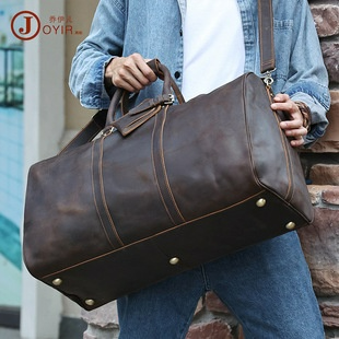 Foldable Leather Travel Bag – Large Capacity Weekender