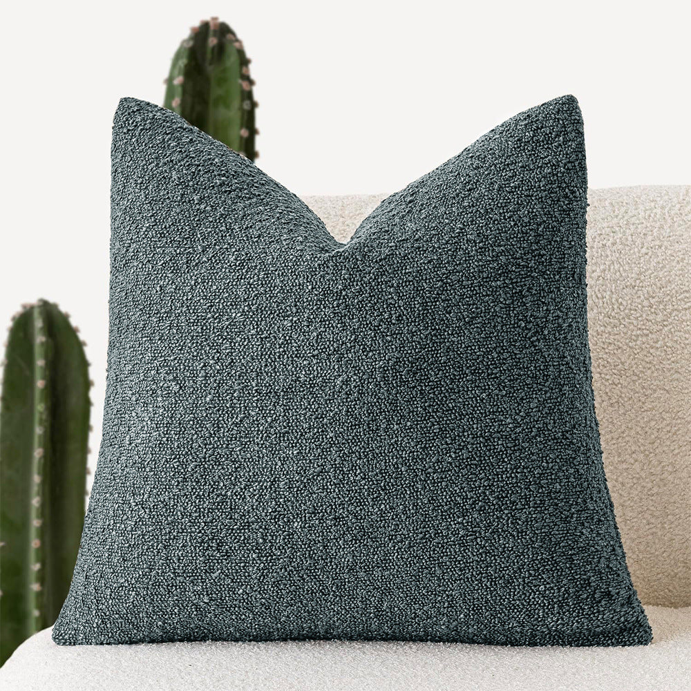 Decorative Textured Bouclé Throw Pillow Cover – Soft, Cozy Accent Cushion Case for Sofa, Bed, or Chair