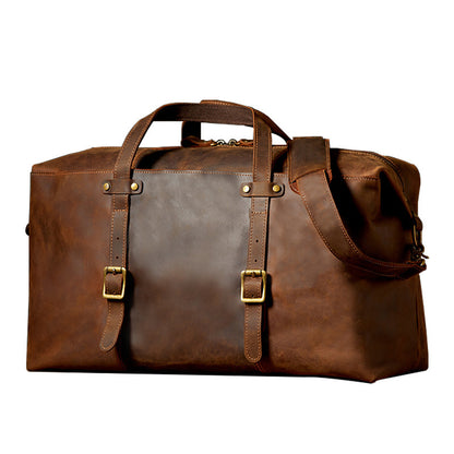 Men’s Leather Weekender Bag – Cowhide Travel Holdall