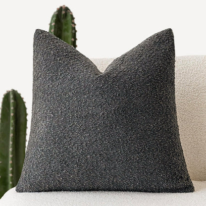 Decorative Textured Bouclé Throw Pillow Cover – Soft, Cozy Accent Cushion Case for Sofa, Bed, or Chair