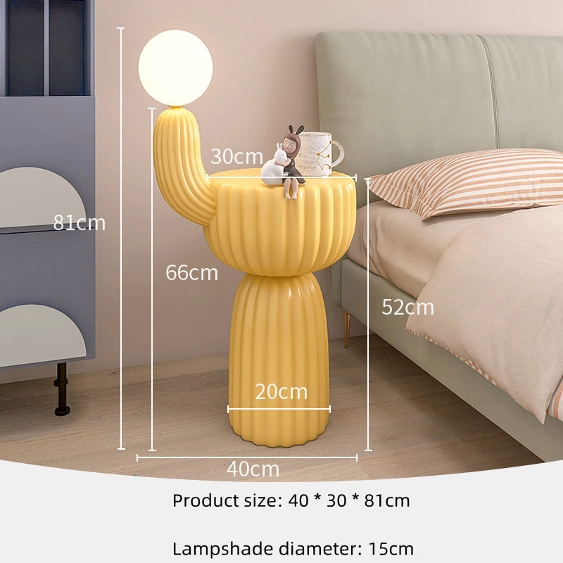 Cactus Floor Lamp – Sculptural Resin Statement Light