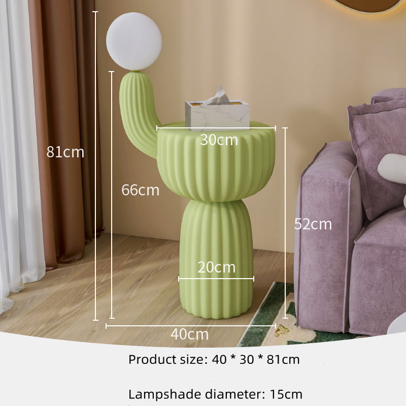 Cactus Floor Lamp – Sculptural Resin Statement Light