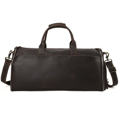 Foldable Leather Travel Bag – Large Capacity Weekender